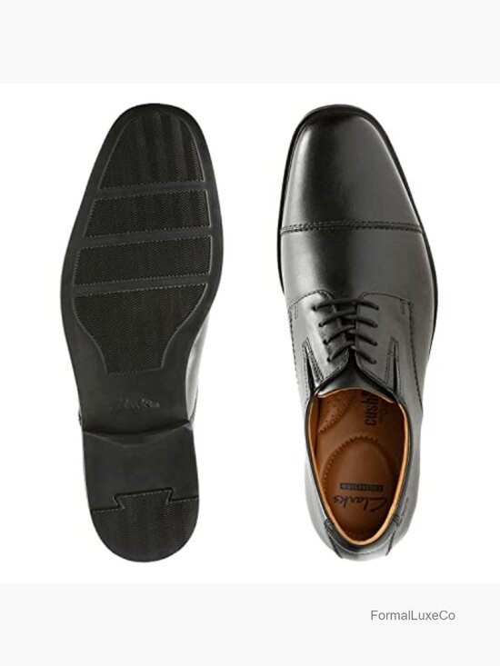 Men\'s Cap Toe Oxford Shoes Lace Up Dress Leather main image 5